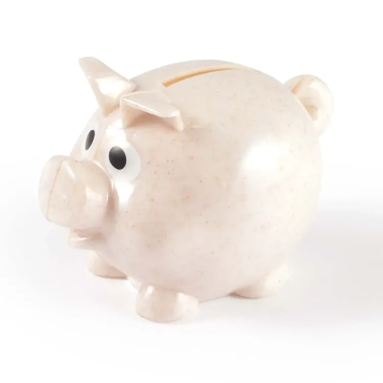 World's Smallest Pig Eco Coin Bank - Angle