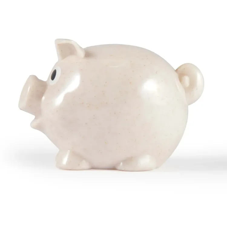 World's Smallest Pig Eco Coin Bank - White