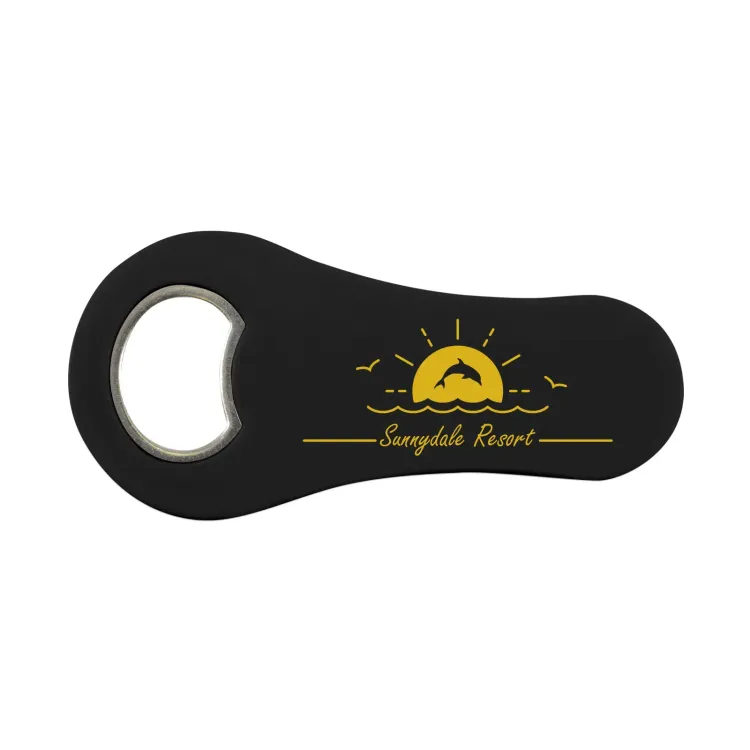 Chillax Bottle Opener - Pad Print on Black