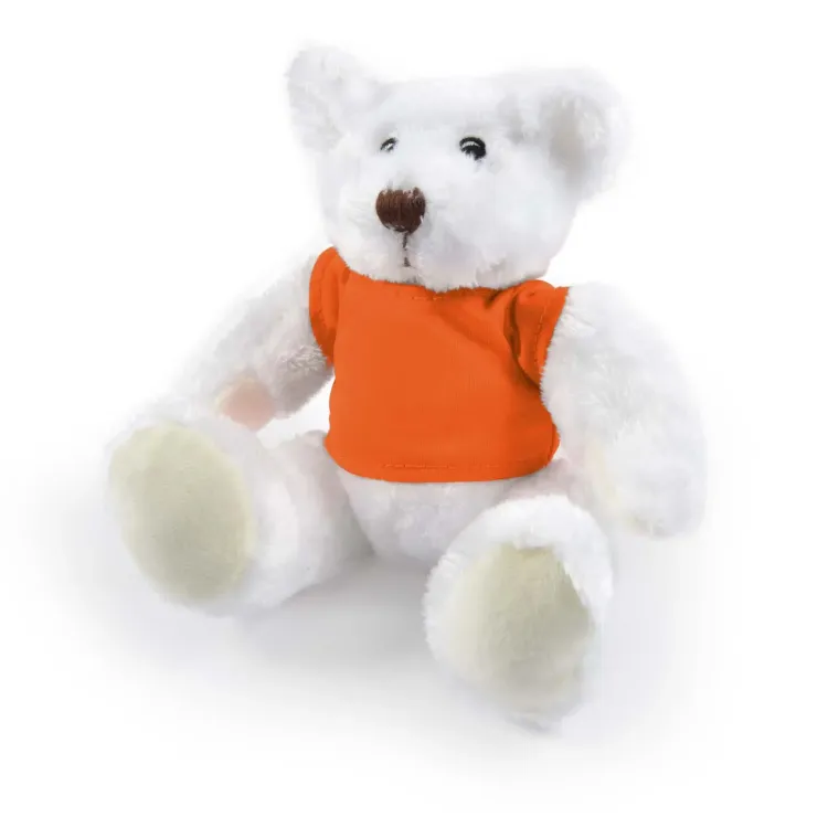 Frosty Plush Teddy Bear - Orange