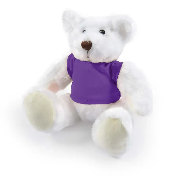 Frosty Plush Teddy Bear - Purple