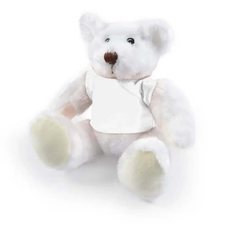 Frosty Plush Teddy Bear - White