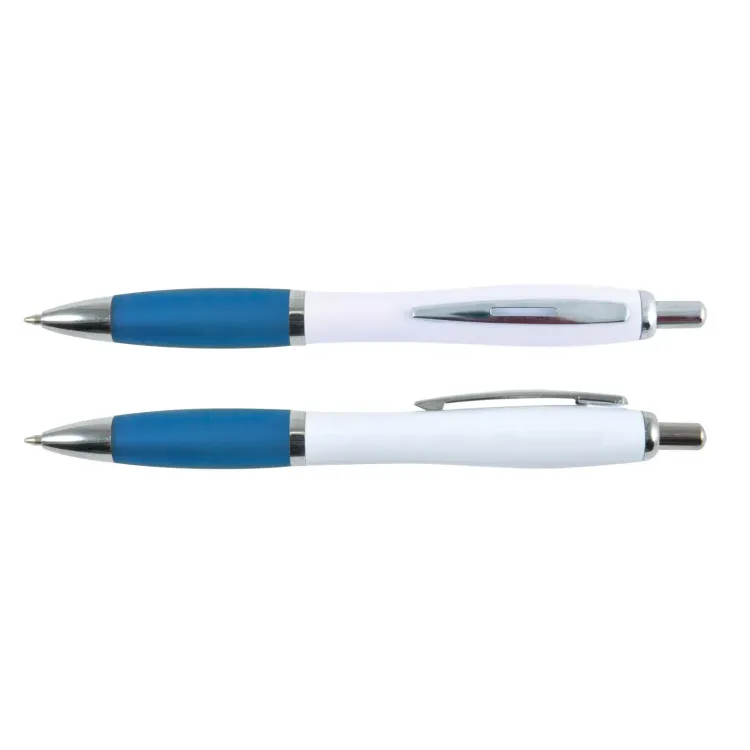 Viva Pen - White Barrel - White/Light Blue