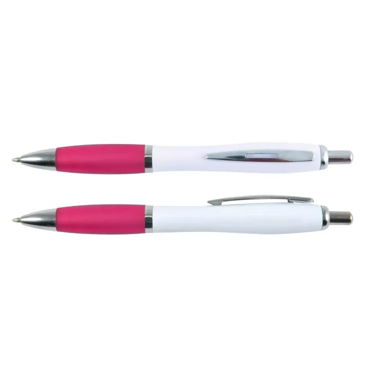 Viva Pen - White Barrel - White/Pink