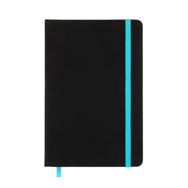 Venture A5 Notebook - Black/Light Blue
