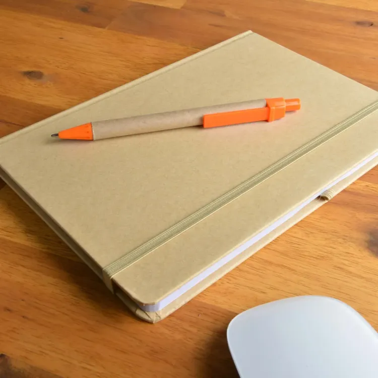 Venture A5 Natura Notebook / Matador Pen - Orange