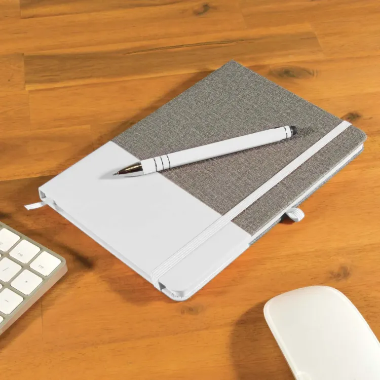 Venture Bondi Notebook / Austin Pen - White