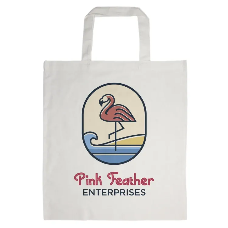 Coloured Cotton Short Handle Tote Bag - Digital Transfer