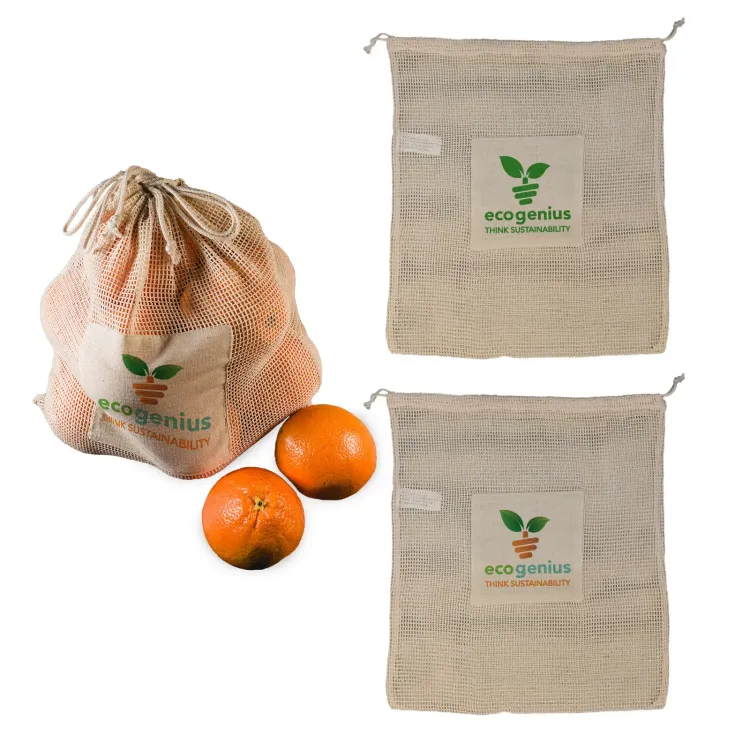 Byron Mesh Produce Bag - Screen Print and Digital Transfer
