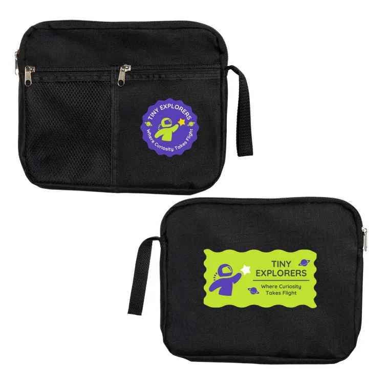 Malibu Handy Utility  Pouch  - Digital Transfer on Black