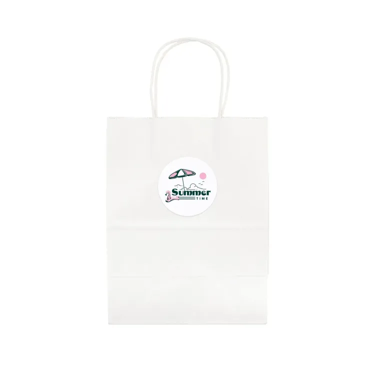 Express Paper Bag Medium  - Digital Label 71mm Diameter