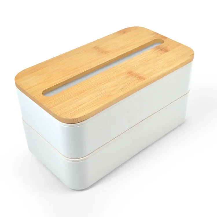 Stax Eco Lunch Box with Phone Holder Lid - Angle no Elastic