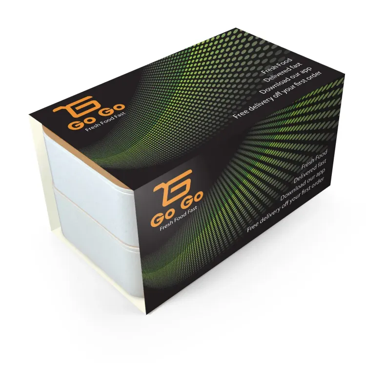 Stax Eco Lunch Box with Phone Holder Lid - Coloured Sleeve