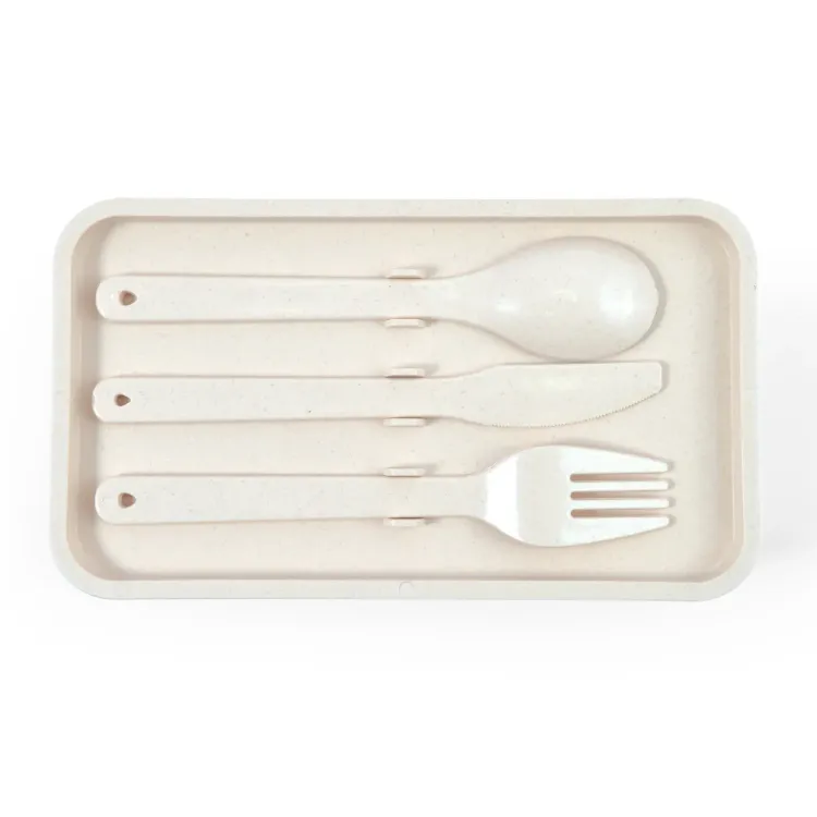 Stax Eco Lunch Box with Phone Holder Lid - Spoon Knife and Fork