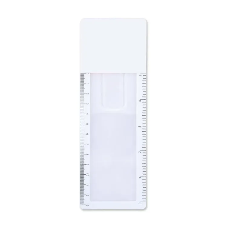 Focus Bookmark Magnifier Ruler - White/Clear