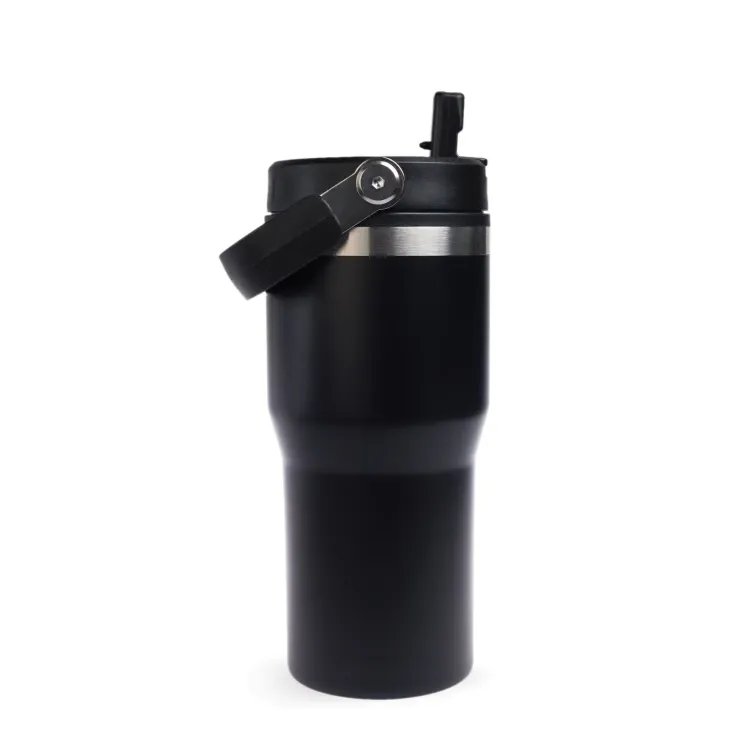 Faith Steel Tumbler - Handle Down Black
