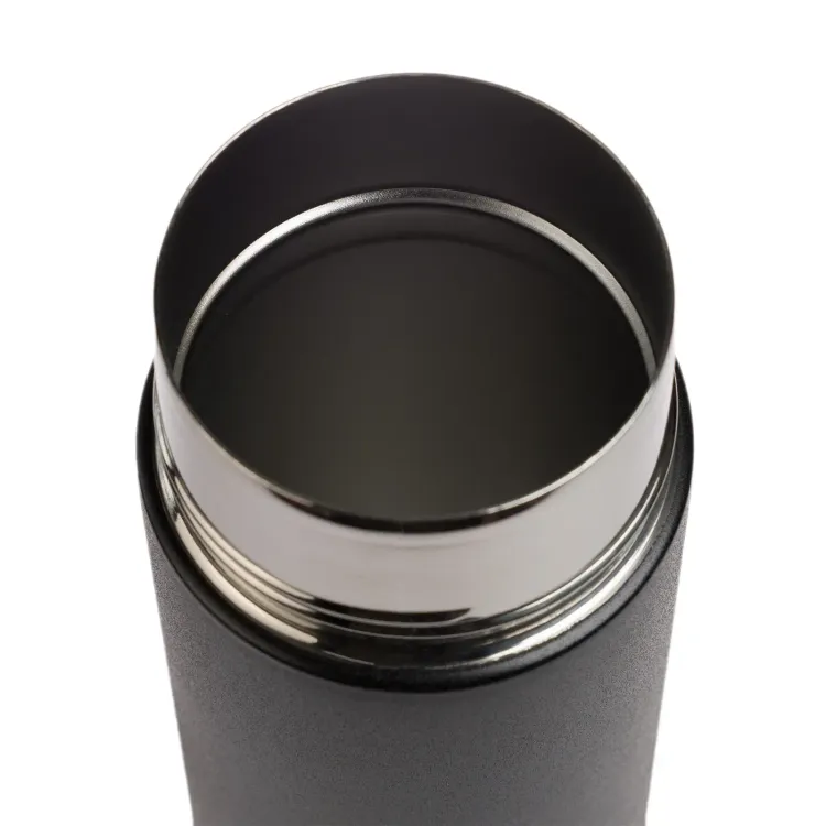 Zara 600ml Steel Bottle  - Black Rim