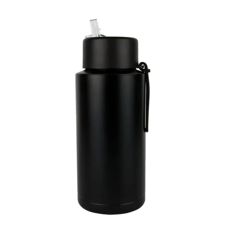 Zara 1 Litre Steel Bottle - Black 2