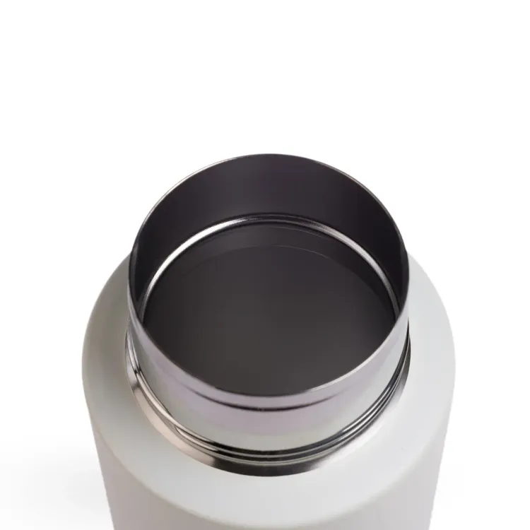 Zara 1 Litre Steel Bottle - Lid Off White