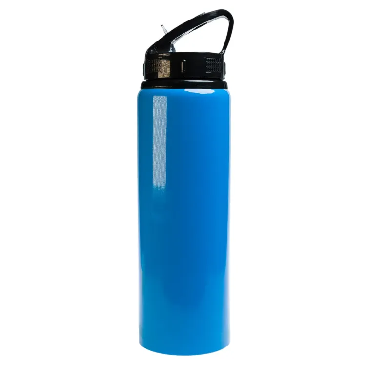 Amore 750ml Bottle - Flip Straw Lid - Light Blue