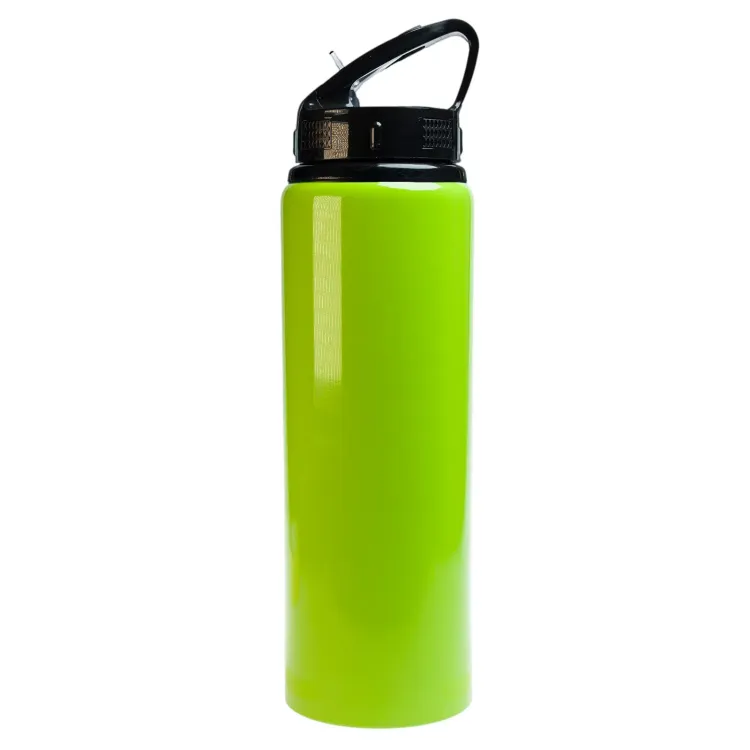 Amore 750ml Bottle - Flip Straw Lid - Light Green
