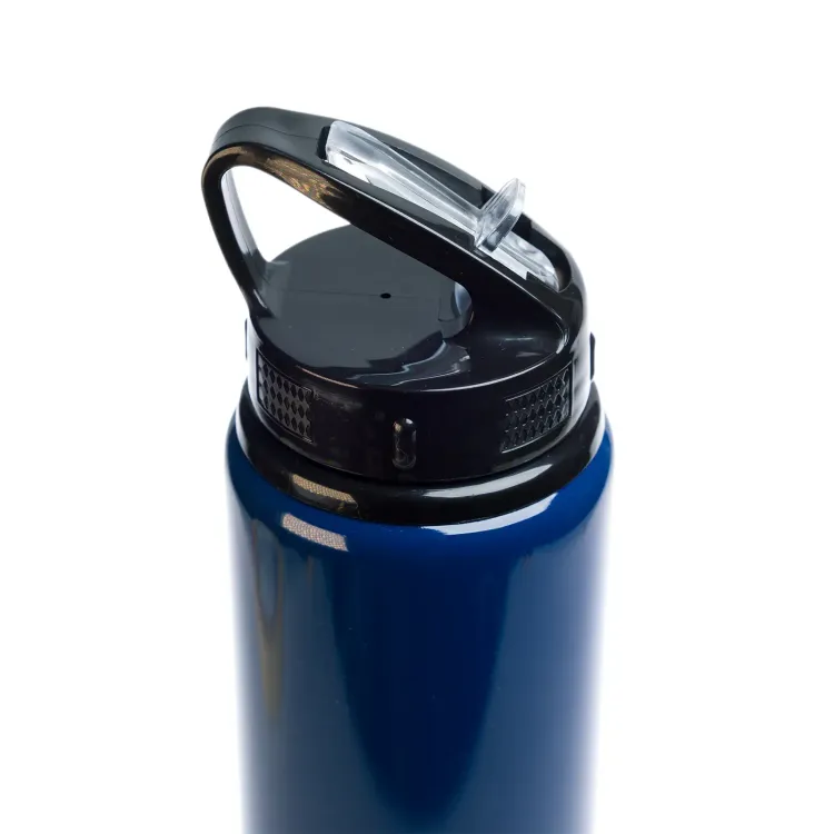 Amore 750ml Bottle - Flip Straw Lid - Navy Blue 2