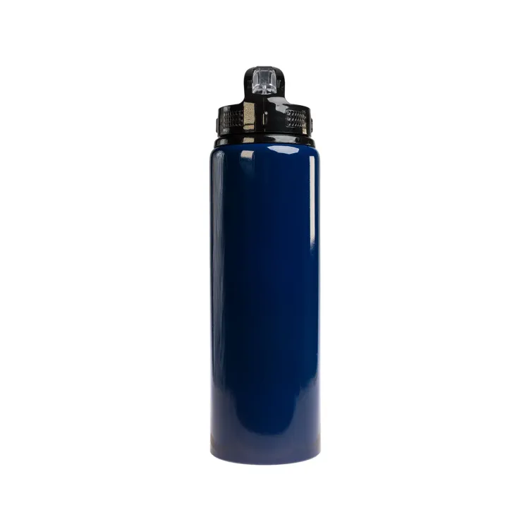 Amore 750ml Bottle - Flip Straw Lid - Navy Blue 3