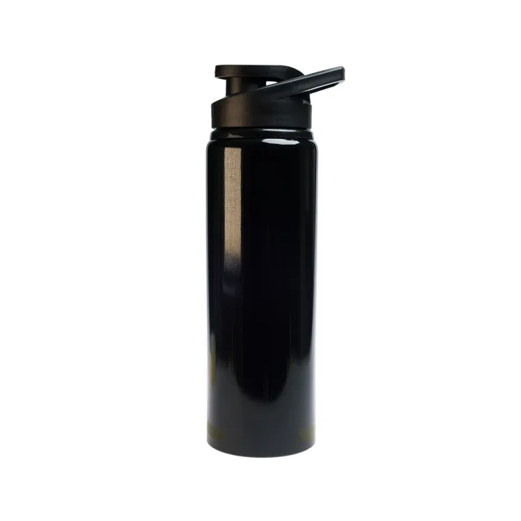 Amore 750ml Bottle - Free Flow Lid - Black