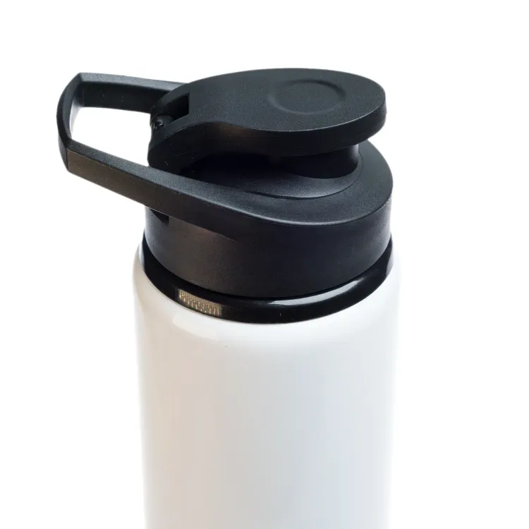 Amore 750ml Bottle - Free Flow Lid - White 2