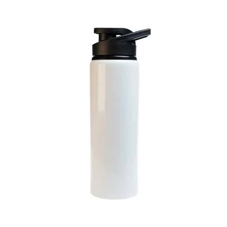 Amore 750ml Bottle - Free Flow Lid - White