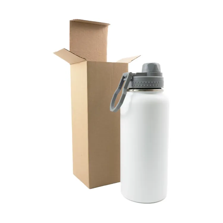 Mystique 950ml Stainless Steel Vacuum Bottle - Bottle Closed with Box