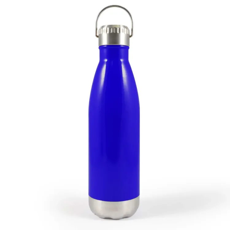Soda Vacuum Bottle with Hanger Lid - Dark Blue