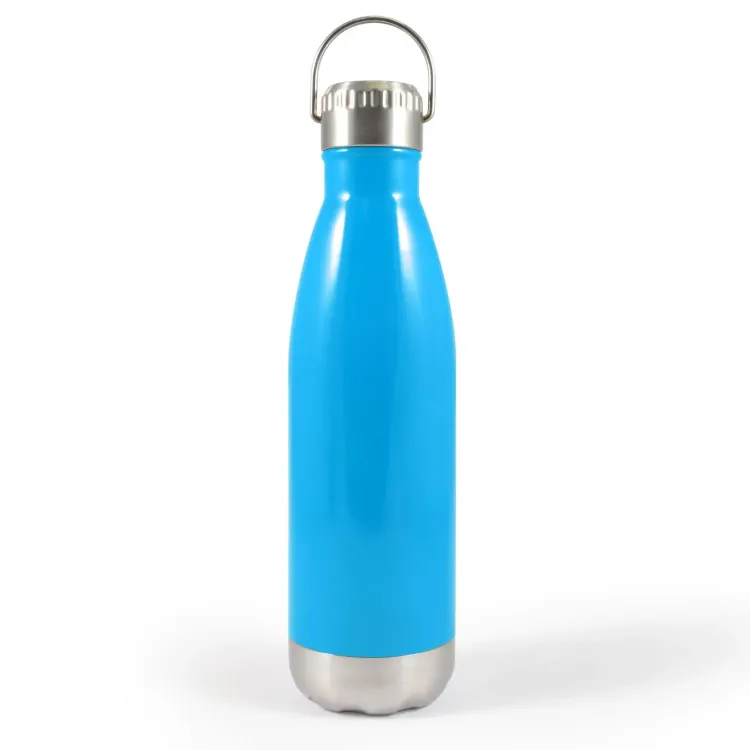 Soda Vacuum Bottle with Hanger Lid - Light Blue