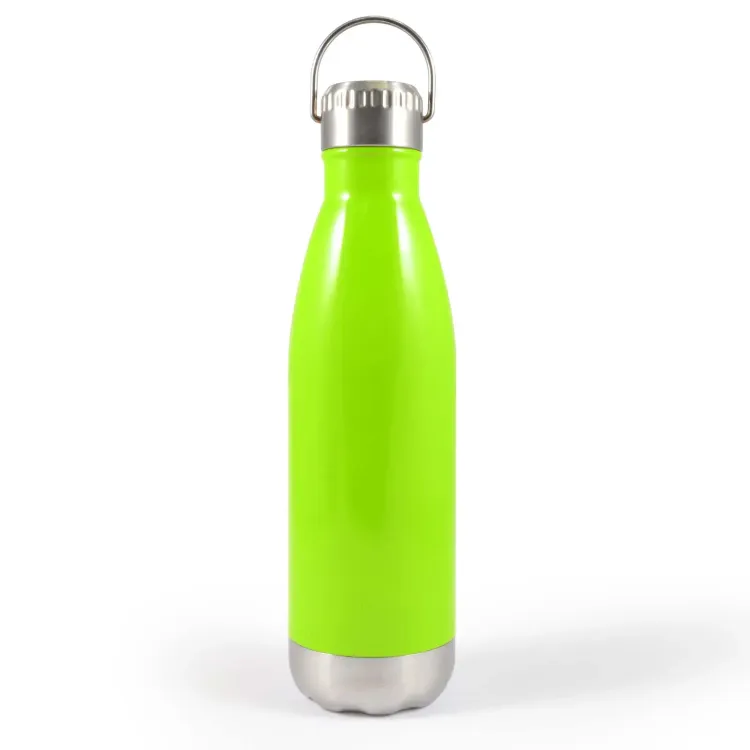 Soda Vacuum Bottle with Hanger Lid - Light Green