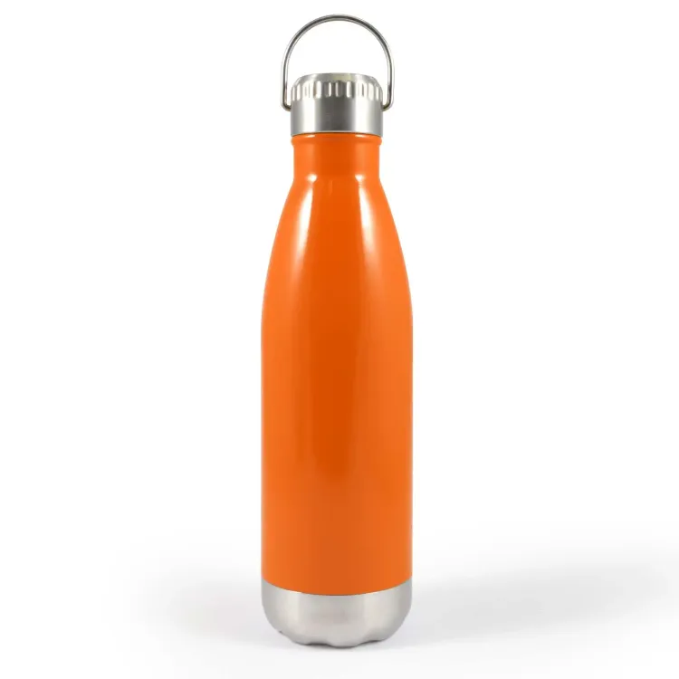 Soda Vacuum Bottle with Hanger Lid - Orange