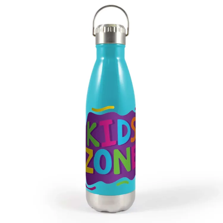 Soda Vacuum Bottle with Hanger Lid - Rotary Digital Print