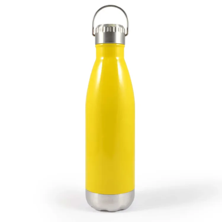 Soda Bottle with Hanger Lid - Yellow