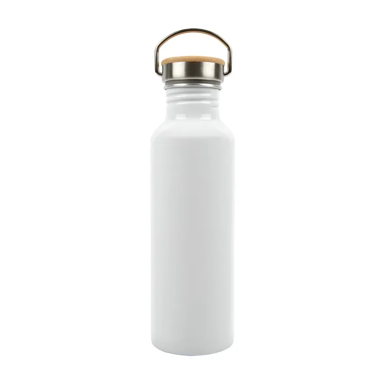 Chat Recycled Aluminium Bottle - White