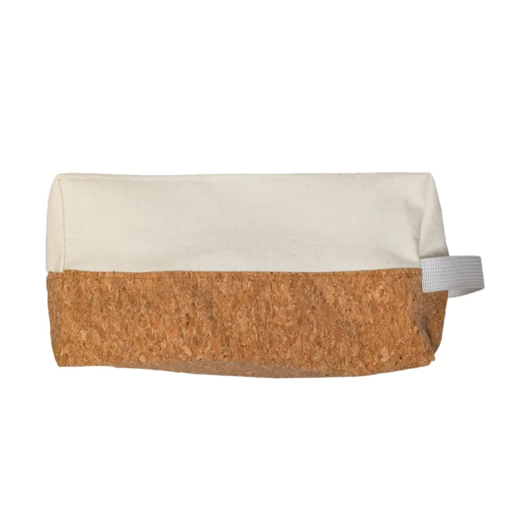 Scenic Cotton Cork Utility Pouch - White/Cork