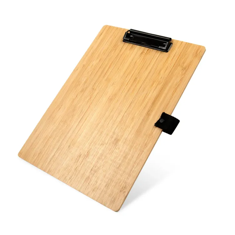 Bamboo A4 Clipboard - Side Angle