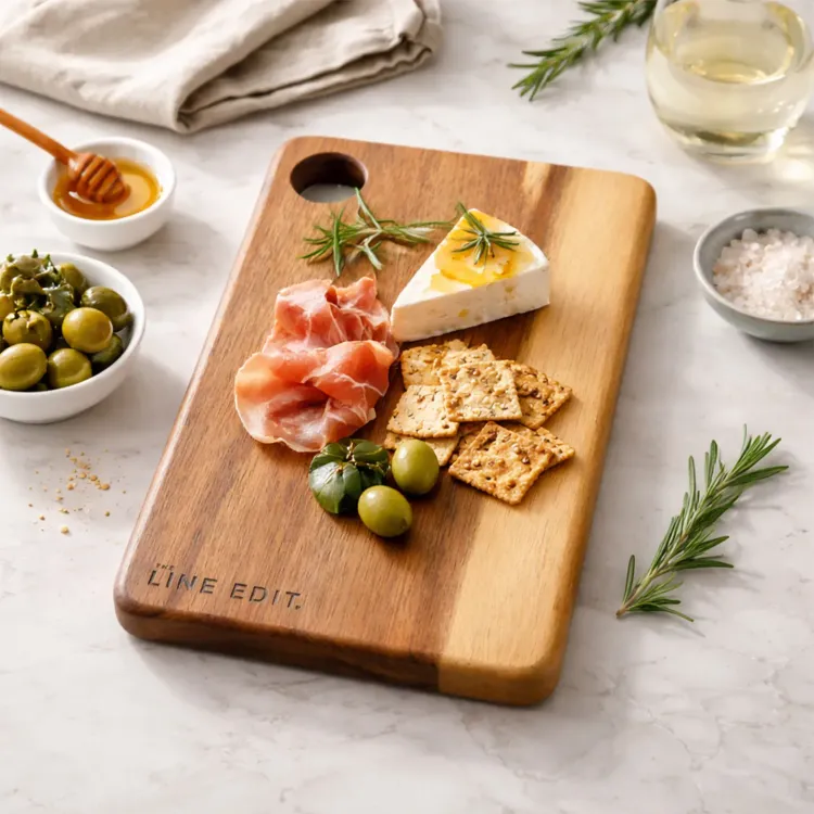 The Line Edit Acacia Serving Board - Lifestyle