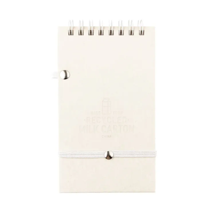 Milko Notepad With Pen - Back of Notepad