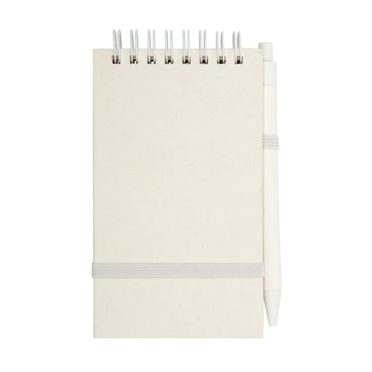 Milko Notepad With Pen - White