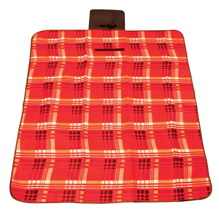 Leisure Picnic Blanket - Red/White Open