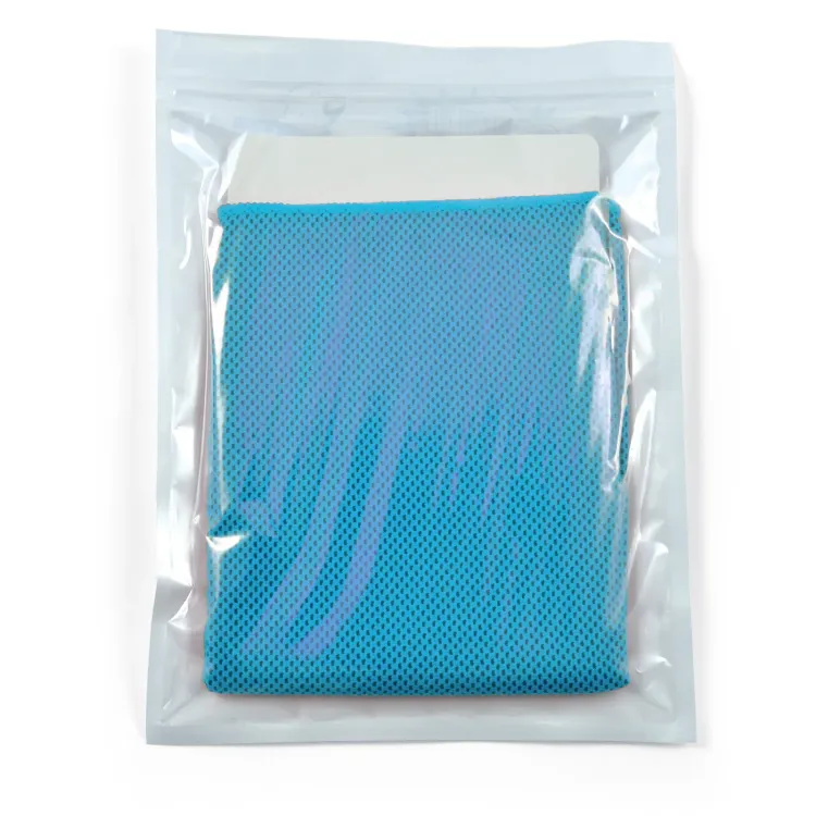 Chill Cooling Towel in Pouch - Light Blue