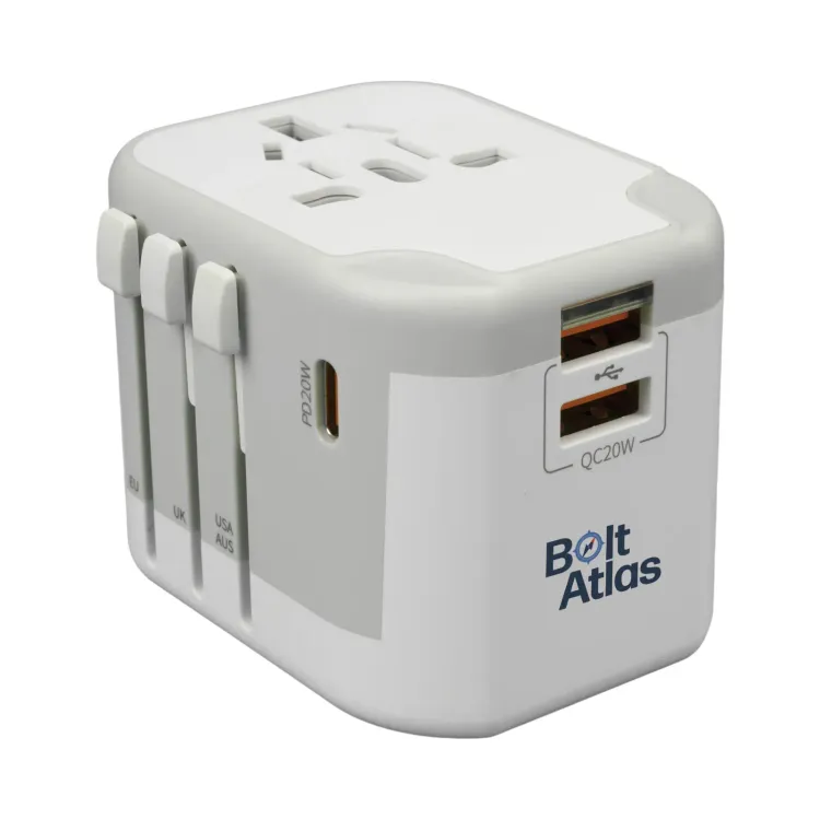 Tech Pack Power - Digital Print on USB Side of Travel Adaptor