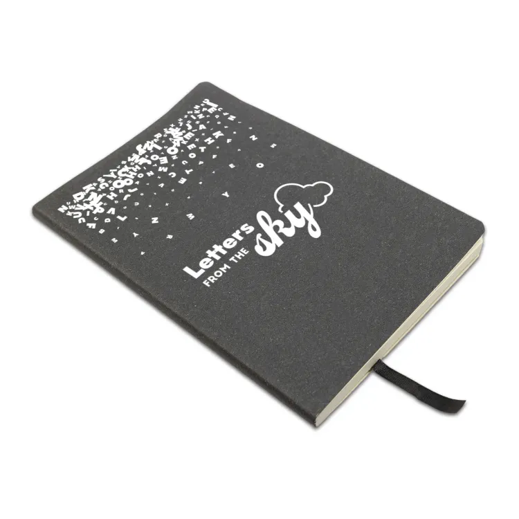 Astro Soft Cover Recycled Leather Notebook - Screen Print 2