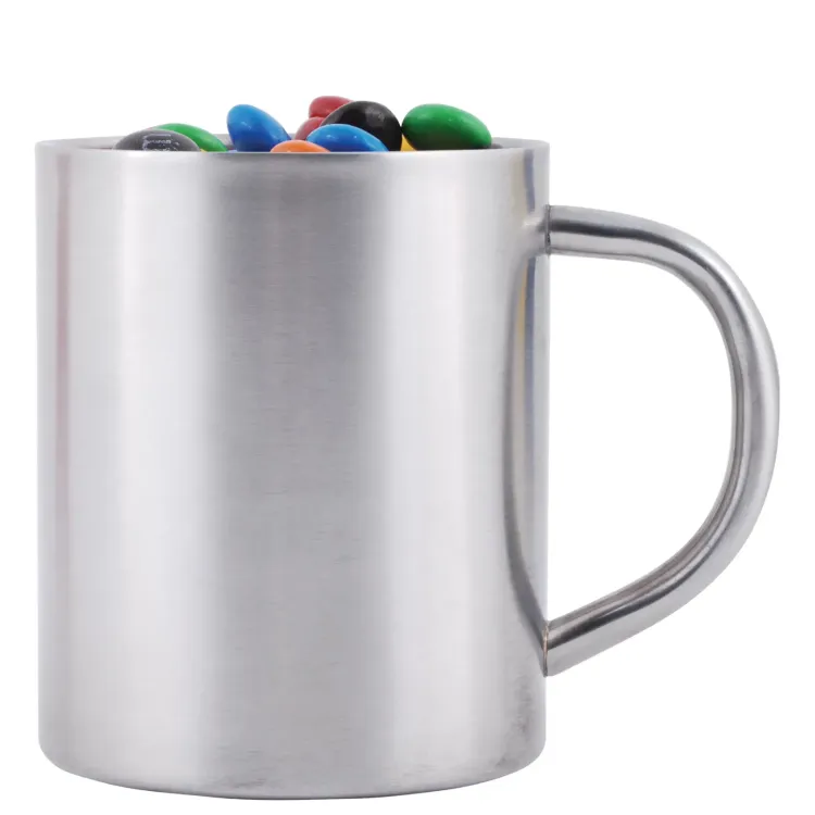 M&M's in Java Mug - Silver/Assorted