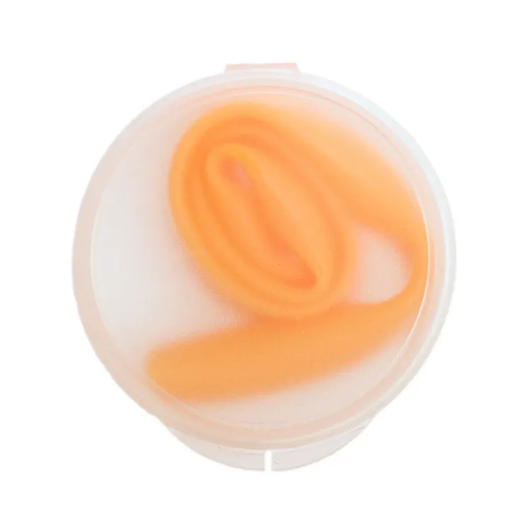 Silicone Straw in Case - Orange 2
