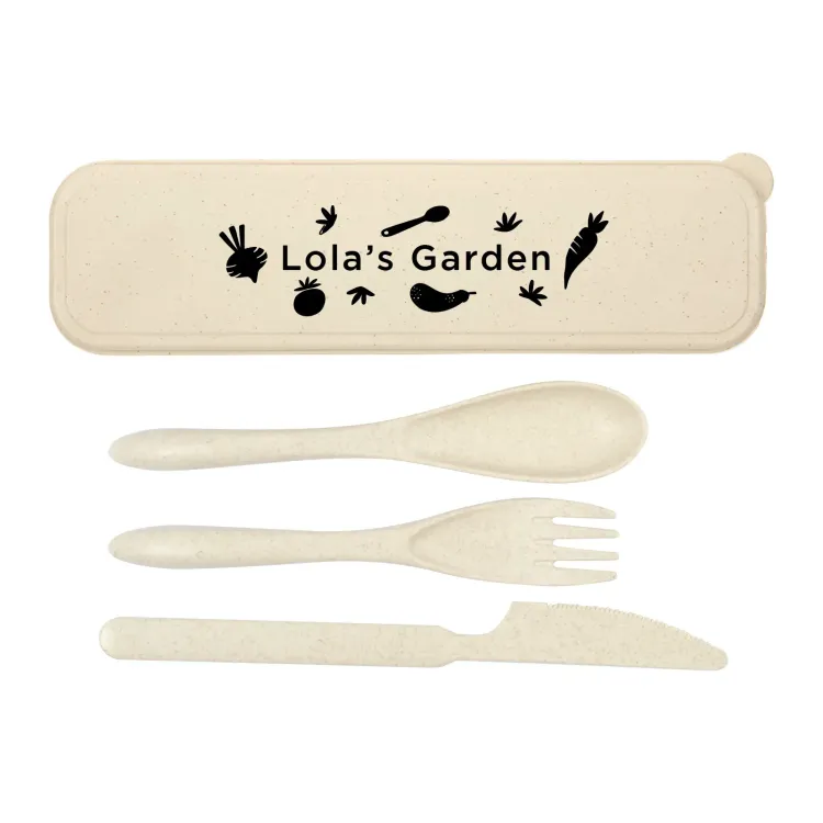 Delish Eco Cutlery Set - Screen Print
